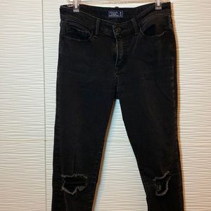 Abercrombie & Fitch Harper Super Skinny Jeans Black 26 2L